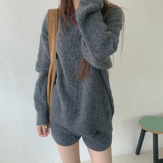 Twist knit & 2-piece set