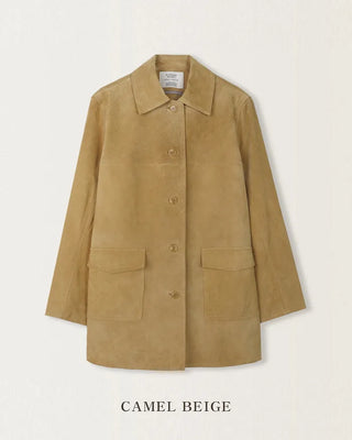 Leather suede jacket