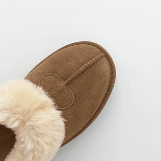 [High-Quality Leather] 0629 Cowhide Slip-on Mini Boots