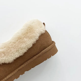 [High-Quality Leather] 0629 Cowhide Slip-on Mini Boots