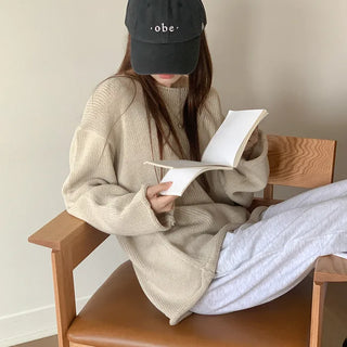 Boat neck loose fit knit