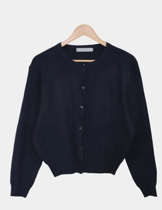 Basic Crew Neck Cardigan