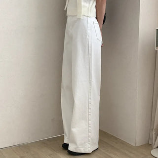 Wide-pocket cotton pants