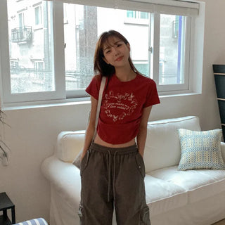 Cotton print T-shirt
