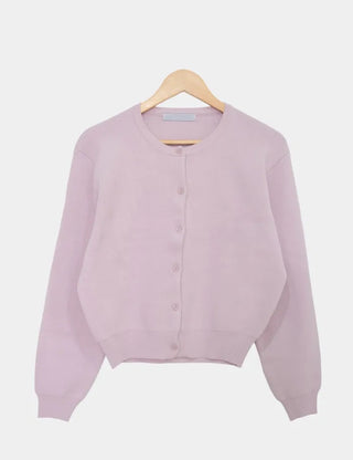Basic Crew Neck Cardigan