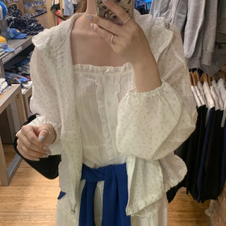 Oversized floral mountain parka