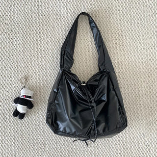Rajen Metal Shirring String Shoulder Bag