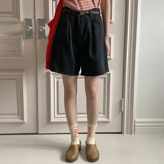 Black and blue shorts