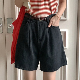 Black and blue shorts