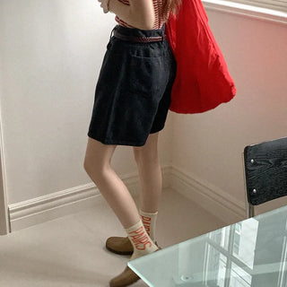 Black and blue shorts
