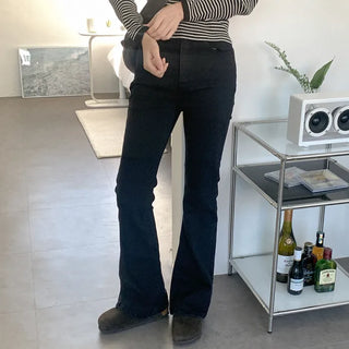 Bootcut black denim pants