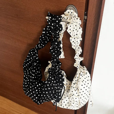Dot String Shirring Backpack