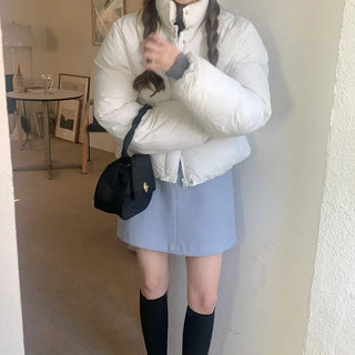 Cropped down jacket