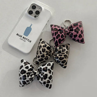 Leopard Ribbon Down Keyring/Charm