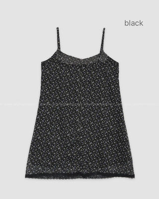 (2 colors) Flower Camisole Dress