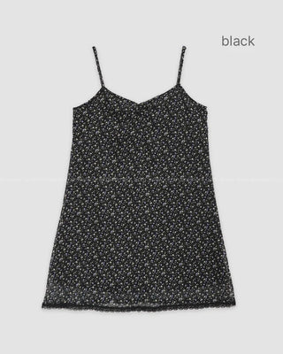 (2 colors) Flower Camisole Dress