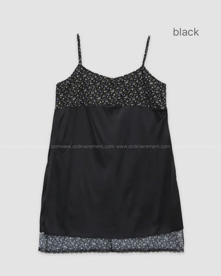 (2 colors) Flower Camisole Dress