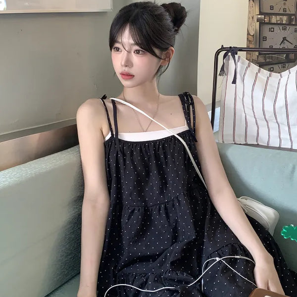 Polka Dot Strap Dress