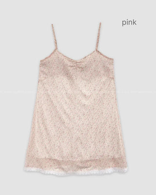 (2 colors) Flower Camisole Dress