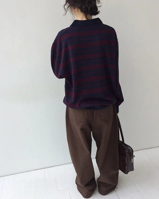 Cotton balloon wide pants