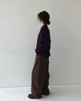 Cotton balloon wide pants
