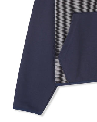 (4 colors) Striped zip-up hoodie