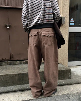 Cotton balloon wide pants