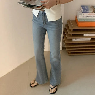 Bootcut denim pants