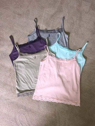 Button lace camisole