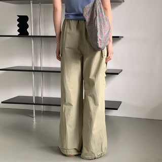 String Nylon Cargo Pants