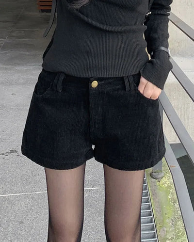 Corduroy shorts