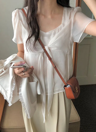 Lovely tie blouse