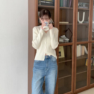 Cashmere Rib Cardigan