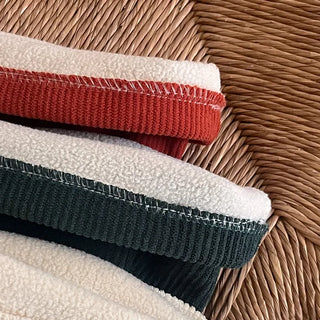 [Fleece-lined] Corduroy Elastic Waist Pants