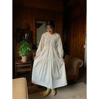 String Long Sleeve Dress