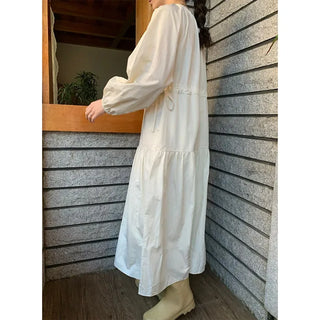 String Long Sleeve Dress