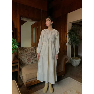 String Long Sleeve Dress