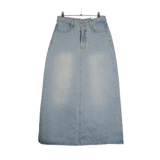 Long denim skirt