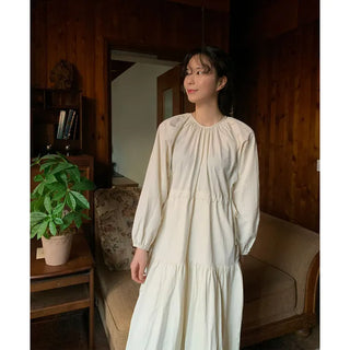 String Long Sleeve Dress