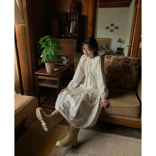 String Long Sleeve Dress
