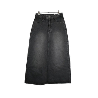 Long denim skirt