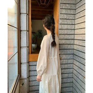 String Long Sleeve Dress