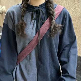 String Bicolor Long-Sleeve T-Shirt
