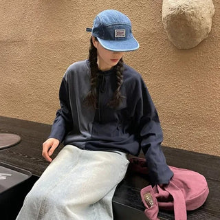 String Bicolor Long-Sleeve T-Shirt