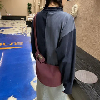 String Bicolor Long-Sleeve T-Shirt