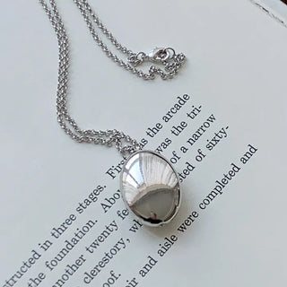 Silver long necklace