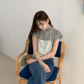 Silver long necklace