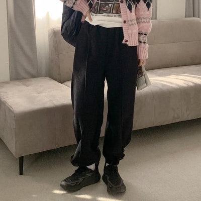 Fleece-lined jogger pants