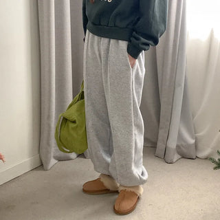 Fleece-lined jogger pants