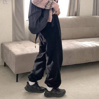 Fleece-lined jogger pants